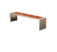 VEXDOSLE Panchina da Giardino per Esterni Sedia Da Parco Panca Da Esterno Panca Da Cortile In Acciaio Inox For Il Tempo Libero All'aperto Panchina da Parco Panchine da Esterno(B 150CM)