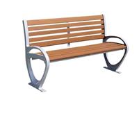 VEXDOSLE Panchina da Giardino per Esterni Sedia Da Parco Panca Da Esterno Sedia In Legno Di Plastica Doppia Panchina da Parco Panchine da Esterno(B)
