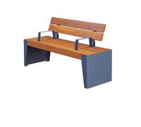 VEXDOSLE Panchina da Giardino per Esterni Seduta Relax Da Esterno Panca Da Riposo Con Schienale Panca Da Esterno Quadrata Comunità Panchina da Parco Panchine da Esterno(A 150cm)