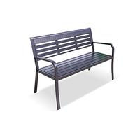VEXDOSLE Panchine da Esterno Panca da giardino all'aperto Sedia parco esterno riposo for il tempo libero Sgabello for esterni con schienale