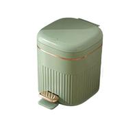 VEXDOSLE Pattumiera per Interni Pattumiera di grande capacità for la casa, soggiorno, bagno, cucina, pedale, cestino for la carta con coperchio Pattumiera per interni(Green,M)