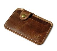VEXDOSLE Porta biglietti da visita Porta carte di credito in pelle vintage Mini porta biglietti da visita Porta biglietti da visita Organizzatore porta carte regalo Porta biglietti da visita(A)