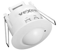 Vexen Electric Rilevatore di movimento ad alta frequenza, montaggio a incasso, 360°, diametro 16 m, IP20, 1200 W