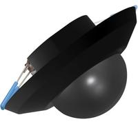 Vexen Electric - Rilevatore di presenza Fully nero, 360°, diametro 20 m, IP44, 2000 W