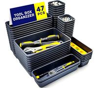 Vexercisehoop Organizer per cassette degli attrezzi, organizer per cassetti degli attrezzi, organizer per cassette degli attrezzi, organizer per attrezzi da garage e stoccaggio, accessori per cassetta