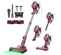 Vexilar Aspirapolvere con Filo 60KPa, LED, 5 in 1 Ultra-leggero Aspirapolvere Portatile,Scopa Elettrica con Filo Potente,Aspirapolvere Verticale,Cavo 7m, per Tappeti/Pavimenti/Peli di Animali