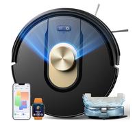 Vexilar W9 Robot Aspirapolvere Lavapavimenti con Mappatura 5000Pa,150 minuti,Silenzioso Aspirapolvere Robot Lavapavimenti Potente LiDAR Laser per Pavimenti/Tappeti/Peli,Controllo Vocale/APP/Remoto