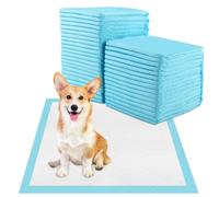 Vexillic Tappetini Igienici per Cani, 40 Pezzi Traversine Cani 60x60cm, Tappetini Assorbenti per Cani e Gatti Multiuso 6 Strati a Prova di Perdite con Superficie Asciugatura Rapida