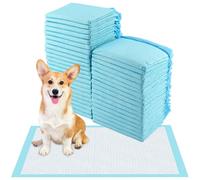 Vexillic Tappetini Igienici per Cani, 50 Pezzi Traversine Cani 45x60cm, Tappetini Assorbenti per Cani e Gatti Multiuso 6 Strati a Prova di Perdite con Superficie Asciugatura Rapida