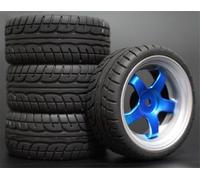 Vexilon 4 Pezzi di Pneumatici da Turismo in Gomma Morbida for Auto RC 1/10 Mini Pneumatico(9051-8003)