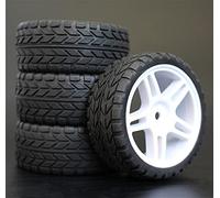 Vexilon 4 Pezzi di Pneumatici da Turismo in Gomma Morbida for Auto RC 1/10 Mini Pneumatico(905W-6017)