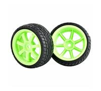 Vexilon 4 Pezzi di Pneumatici veloci con Inserto in Spugna, for HSP, for HPI, 1/10 1.10 Touring Car Ruota Giocattolo(9005G-8003)