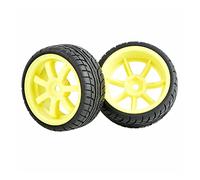 Vexilon 4 Pezzi di Pneumatici veloci con Inserto in Spugna, for HSP, for HPI, 1/10 1.10 Touring Car Ruota Giocattolo(9005Y-8003)