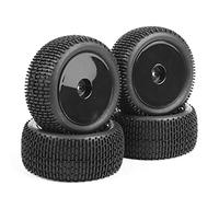 Vexilon 4 Pezzi/Set di Pneumatici e Cerchi in Scala 1:10, for HSP, for HPI, RC Fuoristrada Buggy Modello Auto Giocattolo con esagono da 12 mm Mini Pneumatico