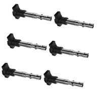 Vexilon Bobina di accensione 4/6 pezzi Uf411t 06a905115a Bobine, for VW, Bora, Golf, Passat, Phaeton, Touareg, 06a905115c Bobina di accensione(BLACK Onecolor)