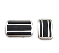 Vexilon Copripedale acceleratore freno in lega di alluminio for auto, for Peugeot, 3008 408 4008 5008 2014-2021 Aircross Accessori Copripedale Copripedale per auto(Black 2PCS)