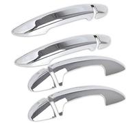 Vexilon , for Passat, CC B6 B7 3c B7.5 7.5 Sedan Varian Chrome Fibra di Carbonio Copertura della Maniglia della portiera dell'auto Copertura per Maniglia della portiera dell'auto(Silver)