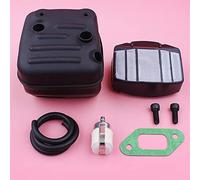 Vexilon Guarnizione bullone marmitta di scarico, for Husqvarna, 357 359 357XP Kit linea filtro aria carburante Parte di ricambio for motosega Kit silenziatore per motosega