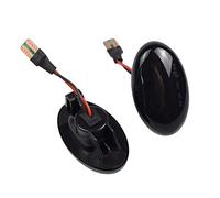 Vexilon Indicatore di direzione dinamico a LED for indicatori laterali, for Mercedes-Benz, for Smart, for W450 W168 Citan W415 W639 W447 Classe A OEM A6398200021 Luce di posizione laterale(Schwarz)