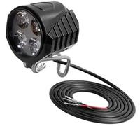 Vexilon Luci for scooter Luce for bicicletta elettrica con clacson 4LED anteriore a LED for elettrico Lampada di avvertimento sicurezza impermeabile, for bici Luce anteriore a LED per scooter