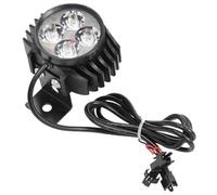 Vexilon Parti di monopattini elettrici 2 in 1 Fari a LED 12-80V Lampada anteriore con clacson, for Kugoo, M4 Pro Monopattino elettrico sicurezza notturna Par Luce anteriore a LED per scooter