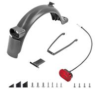 Vexilon Scooter elettrico Parafango posteriore Parafango Gancio Freno Set fanale posteriore, for Xiaomi, Mi3 M365 PRO 2 1S Scooter Fanale posteriore Targa Parte Parafango per monopattino elettrico(WHI