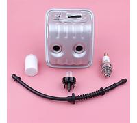 Vexilon Silenziatore di scarico, for Husqvarna, 435 440 445 445E 450 Linea filtro carburante Primer Lampadina Candela di ricambio Pezzo di ricambio for motosega Kit silenziatore per motosega