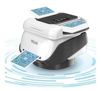 VexNook Miscelatore automatico per carte 2 in 1 e trasmettitore di carte con grande durata della batteria - Macchina di miscelazione elettrica di 360 gradi consente di ruotare per 1-8 giocatori per