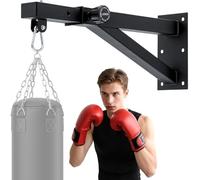 VexNook Supporto da parete per sacco da boxe - Supporto per sacco da boxe, lunghezza regolabile 44 - 69 cm, struttura resistente, compatibile con sacchi di sabbia, borse Speedbag, sacchetti MMA per