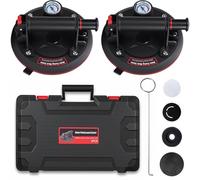 VexNook Ventose per vetro da 20,3 cm, resistenti con manometro per un fissaggio sicuro, ideali per spostare vetro, piastrelle e altre superfici lisce, confezione da 2