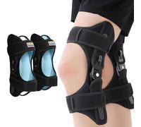 Vexorium 1 par Ginocchiera Sportiva con Molle a Doppia Azione, Tutore Ginocchio Regolabile per Running, Palestra e Ciclismo, Stabilizzazione Rotula, Design Traspirante e Antiscivolo,Nero