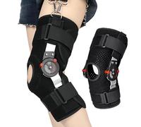 Vexorium Ginocchiera Articolata, Tutore Post-Operatorio Regolabile, Immobilizzatore per Gamba per Lesione al Menisco, Artrite, LCA, LCP, Artrosi, Riabilitazione Ortopedica,L