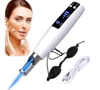 Vexorium Penna picosecondi per Uso Domestico per lentiggini, nei e Macchie Scure, Dispositivo al Plasma Ricaricabile con Schermo LCD e 9 modalità Regolabili,Blu