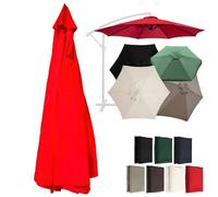 Vexorium Telo di Ricambio Personalizzabile per ombrellone, Tessuto Impermeabile per ombrellone, Telo di Ricambio per ombrellone da Esterno,Bright Red,8.2FT/8 Bones