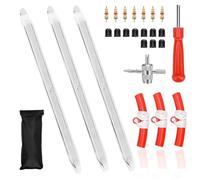 Vexran 3 Pezzi Smontagomme Auto, 30cm Leve Smontagomme Moto, Smonta Pneumatici Bicicletta Moto Auto, Set Smontagomme Ripara Cambio Gomme Bici