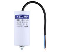 VEXUNGA CBB60 Condensatore Avviamento 40uF 450V Condensatori Elettrici per Motore Elettrico Monofase 40µF 450Volt 50x106MM 50/60Hz M8 Cavo di Collegamento