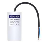 VEXUNGA Condensatore Avviamento 45uF 450V SH Condensatori CBB60 AC per Motore Elettrico 450VAC 45µF 50x103MM 50/60Hz con Cavo