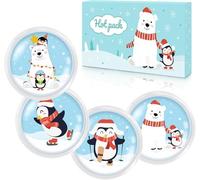 Vexyra Scaldamani Portatile Riutilizzabile, 4 Pezzi Scalda Mani Tascabili Pinguino Orso Polare per Bambini, Mini Scaldatasche Scaldino Mani Gel Lunga Durata Fredde Giornate Invernali Ufficio Viaggio