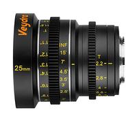 Veydra V1 - 25T22 M43I mini prime 25 mm t2.2 Imperial cinema obiettivo con messa a fuoco manuale, nero