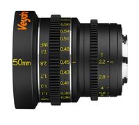 Veydra V1 - 50T22 M43 M mini prime 50 mm t2.2 metrico cinema obiettivo con messa a fuoco manuale, nero