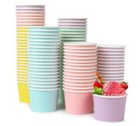 VEYLIN Bicchieri di carta usa e getta per gelato, 130 ml, per dessert, gelati, zuppe di yogurt surgelato, 130 ml
