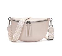 Vezluax 30x20cm marsupio donna Grande Borsa Tracolla borse a spalla in Pelle Vegana Elegante Regolabile con Cinghia Larga Perfetto per uso Beige argento
