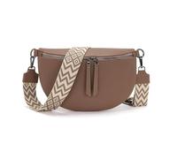 Vezluax 30x20cm marsupio donna Grande Borsa Tracolla borse a spalla in Pelle Vegana Elegante Regolabile con Cinghia Larga Perfetto per uso Pekannuss