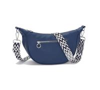 Vezluax borsa a tracolla impermeabile marsupio donna elegante borsa mezzaluna PU pelle crossbody con scomparti interni blu