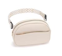 Vezluax Marsupio Donna Elegante Borsa Tracolla Trendy Femminile e Borsa Piccola Sling Bag Borse a Tracolla in Pelle Vegana Regalo per Moglie Beige Bianco