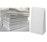 VEZODEK 100 sacchetti di carta piccoli, 16 x 9 x 5 cm, possono essere utilizzati come sacchetti popcorn, in carta kraft, sacchetti regalo per compleanno dei bambini, sacchetti per il pane