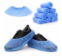 VEZODEK Copriscarpe blu usa e getta, copriscarpe, copriscarpe, copriscarpe, copriscarpe, impermeabile, overshoes (300, 38 x 12 cm)