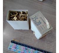 VF9) 180gr Viti taglio legno restauro mobili antichi smi uni 702 3,5 20 ottonate