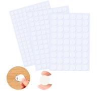 VFANDV 290 Pezzi Tappi Coprivite Bianchi, 12mm/15mm/21mm PVC Tappi Coprivite Adesivi Rotondo Autoadesivi Tappi Copriforo Adesivi per Fori di Vite per Armadi a Muro Scrivanie Mobili Riparazioni