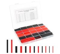 VFANDV Guaina Termorestringente Tubi, 300 Pezzi Guaine Termorestringenti per Cavi Elettrici, Kit Tubo Termorestringente per Isolamento 2 Colori 6 Taglia, per Isolamento Elettrico, Riparazioni Cavi